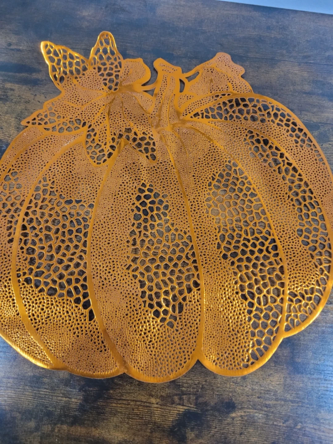Pumpkin Shaped Orange Placemat