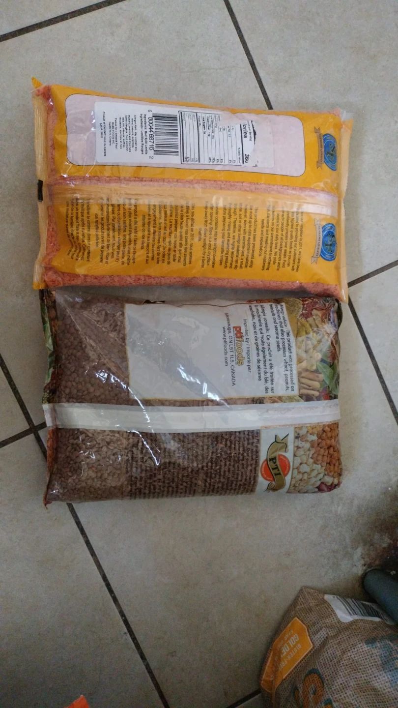 Red and brown lentils - photo 2