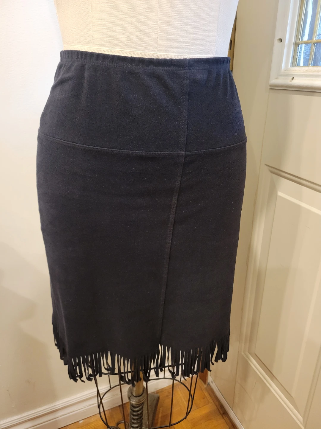 Sans Souci Black Fringed Skirt - photo 2