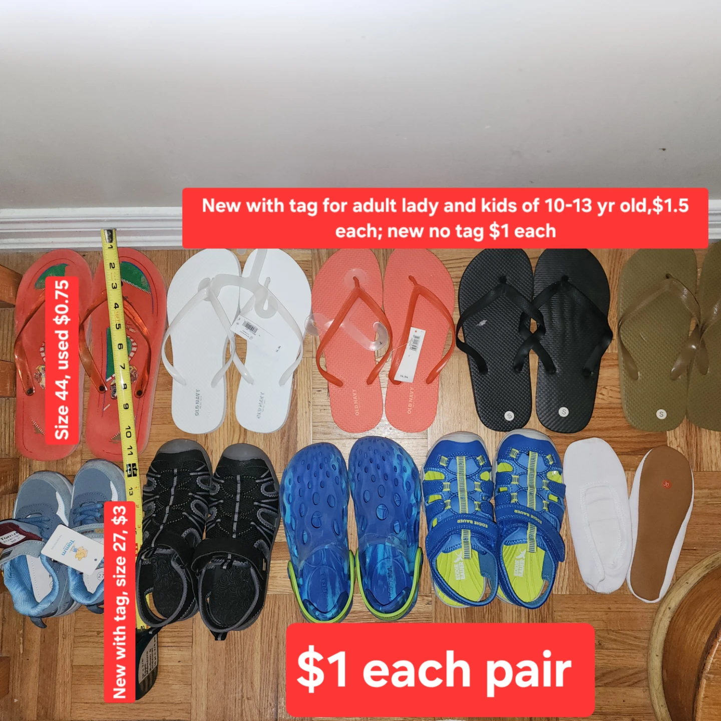 Assorted Kids shoes for 7-11 Year Old