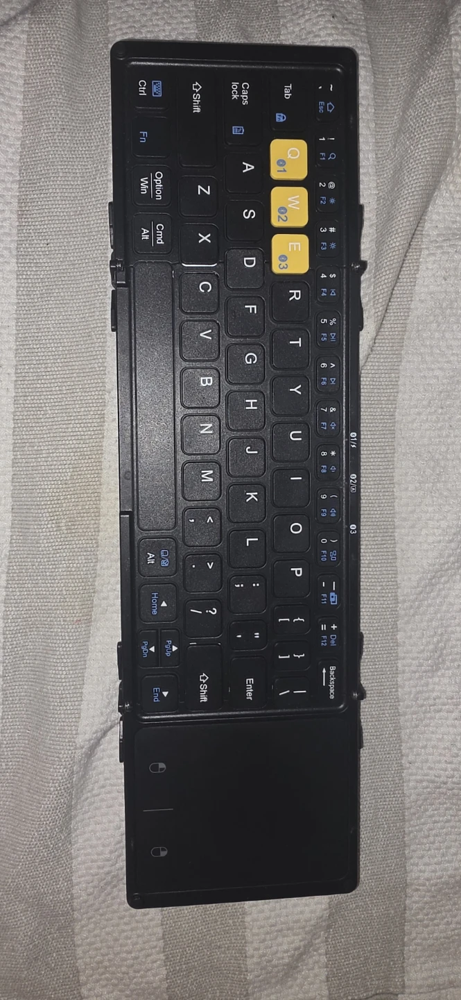 Foldable Bluetooth Keyboard with Touchpad