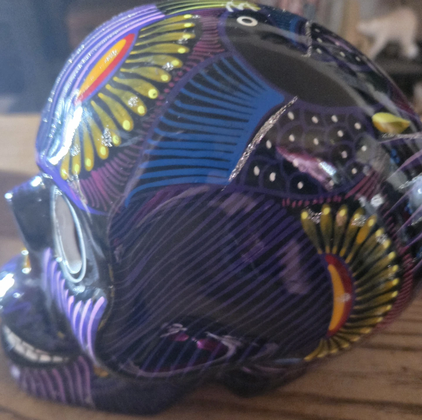 Telavera hand painted Hand-painted sugar skull - photo 4