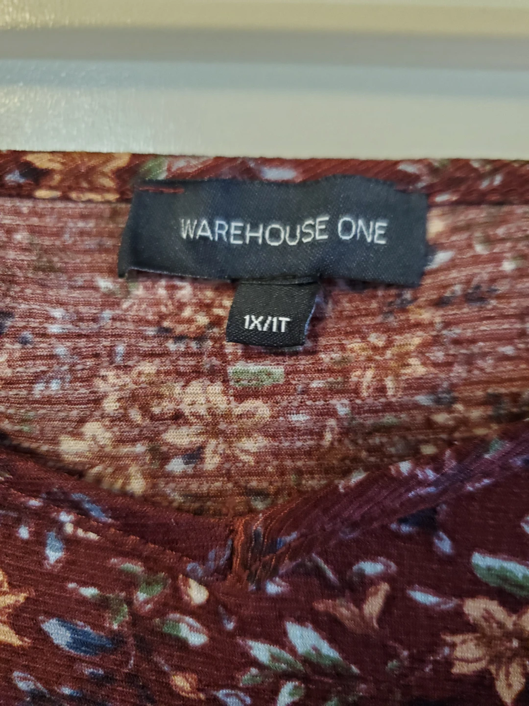 Warehouse One Floral Print Top Size 1X - photo 2
