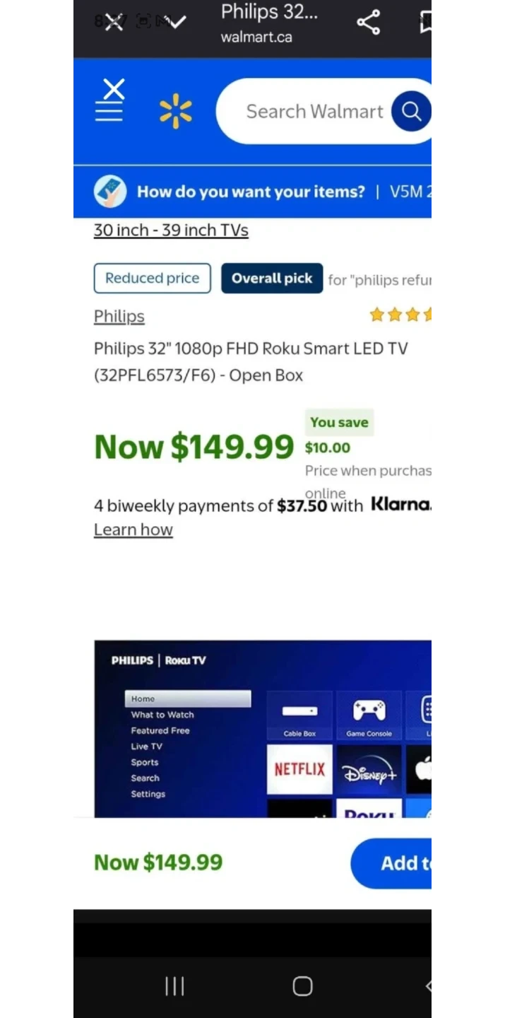 32' inch Phillips TV - photo 2