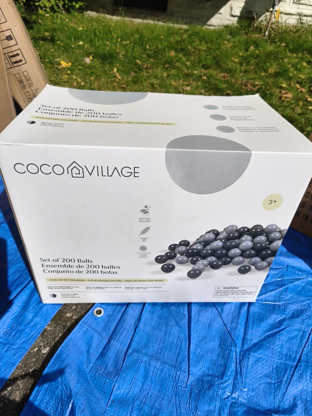 Coco Village Set of 200 Balls - Shades of Night