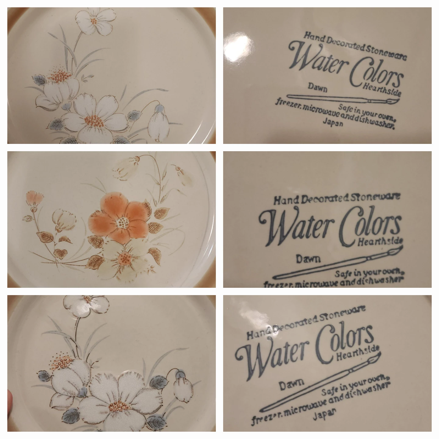 Collection of 8 Vintage Stoneware Plates - photo 2