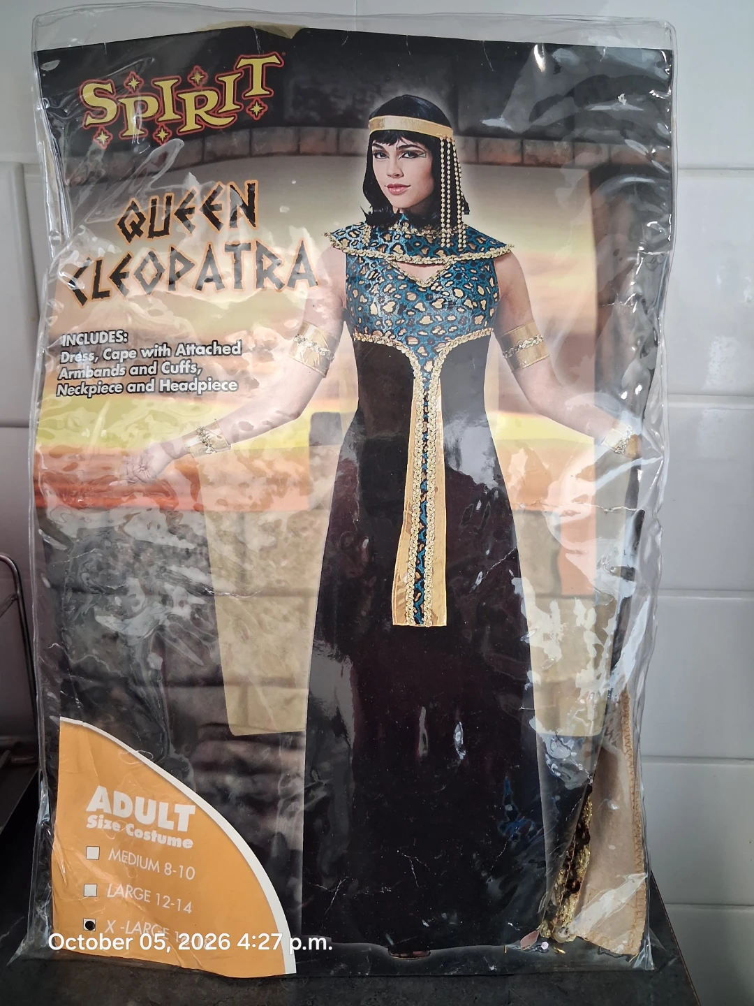 Queen Cleopatra Adult Halloween Costume  XL