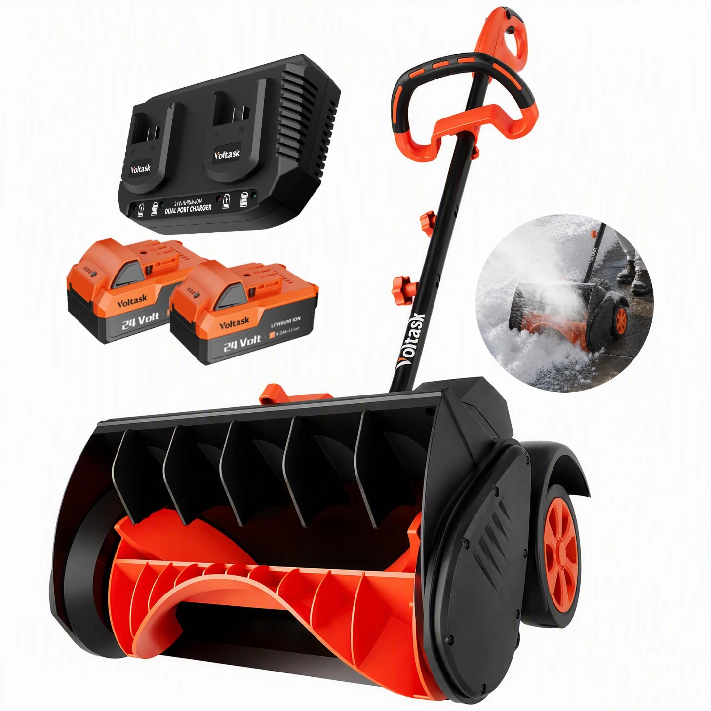 Voltask 13.5-Inch Cordless Snow Shovel