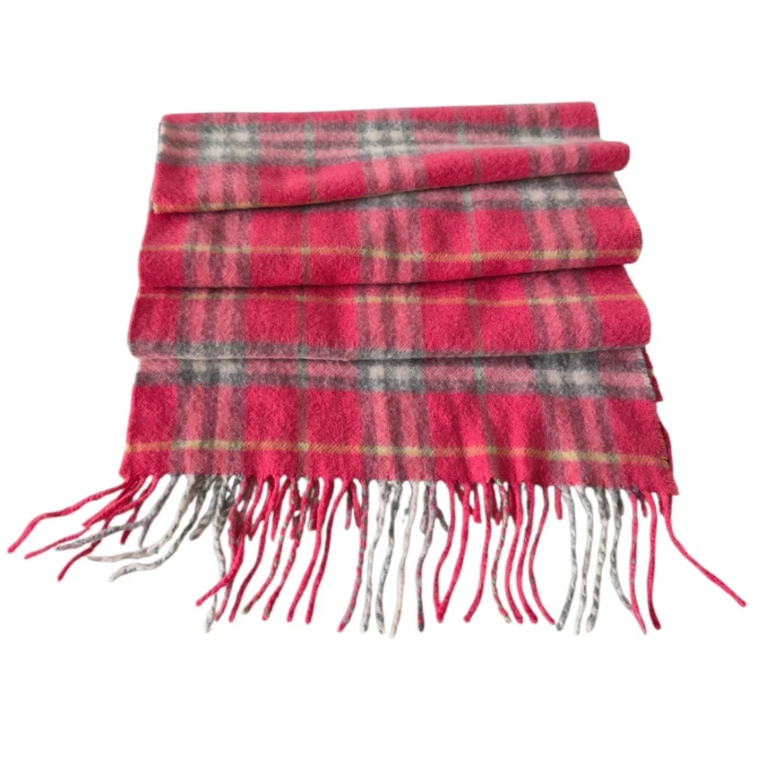 Vintage Burberry London Cashmere Check Scarf - photo 2