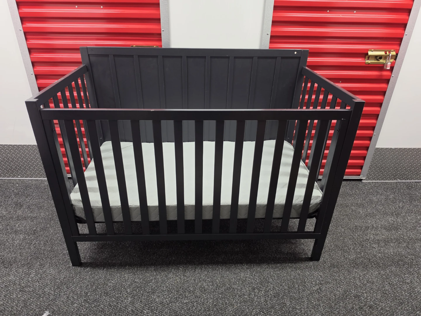 Dark Gray Modern Baby Crib