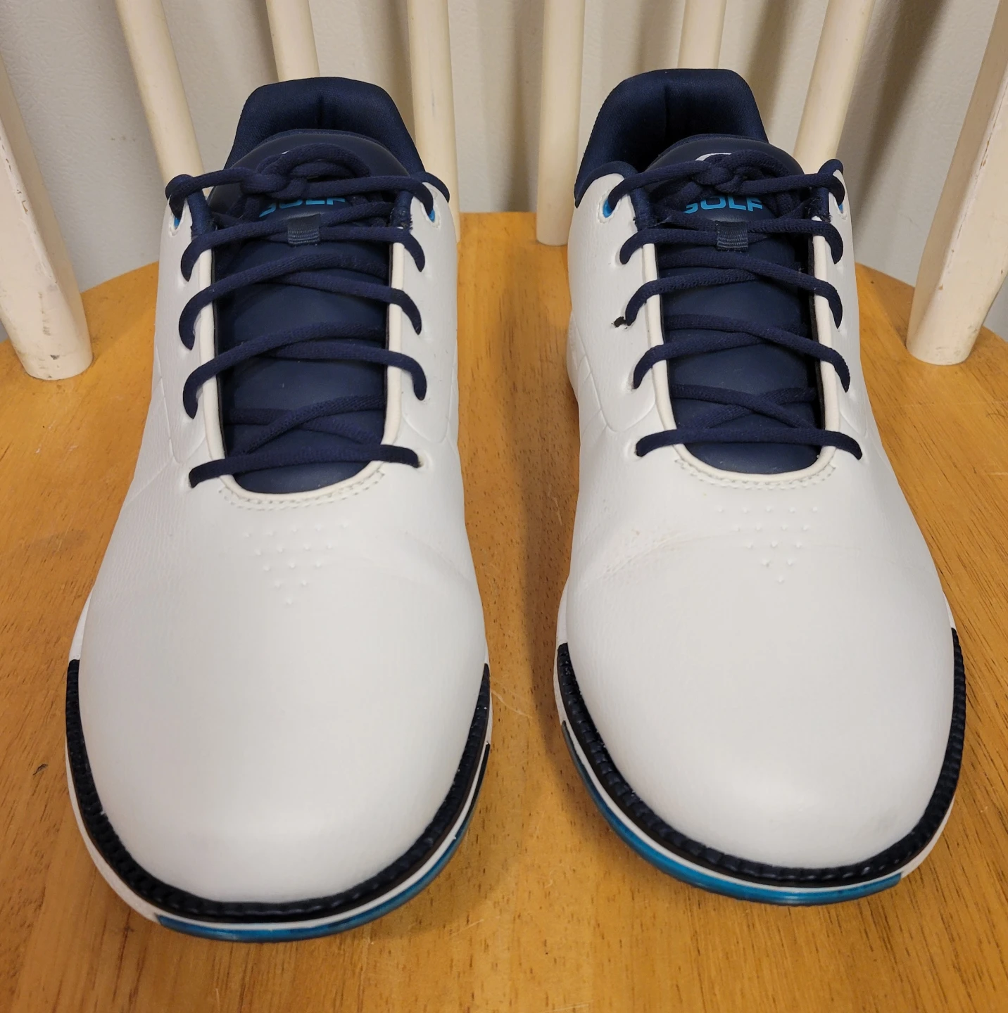 Skechers GO GOLF Tempo GF Shoes Sneakers White Blue Men Sz 10 - photo 3