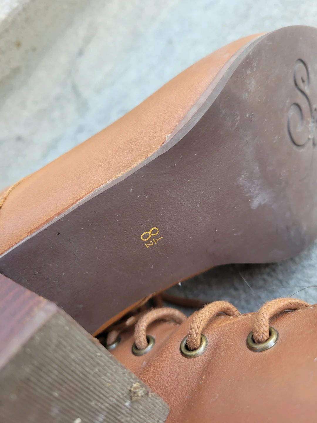 Seychelles brown leather lace-up boots - photo 4