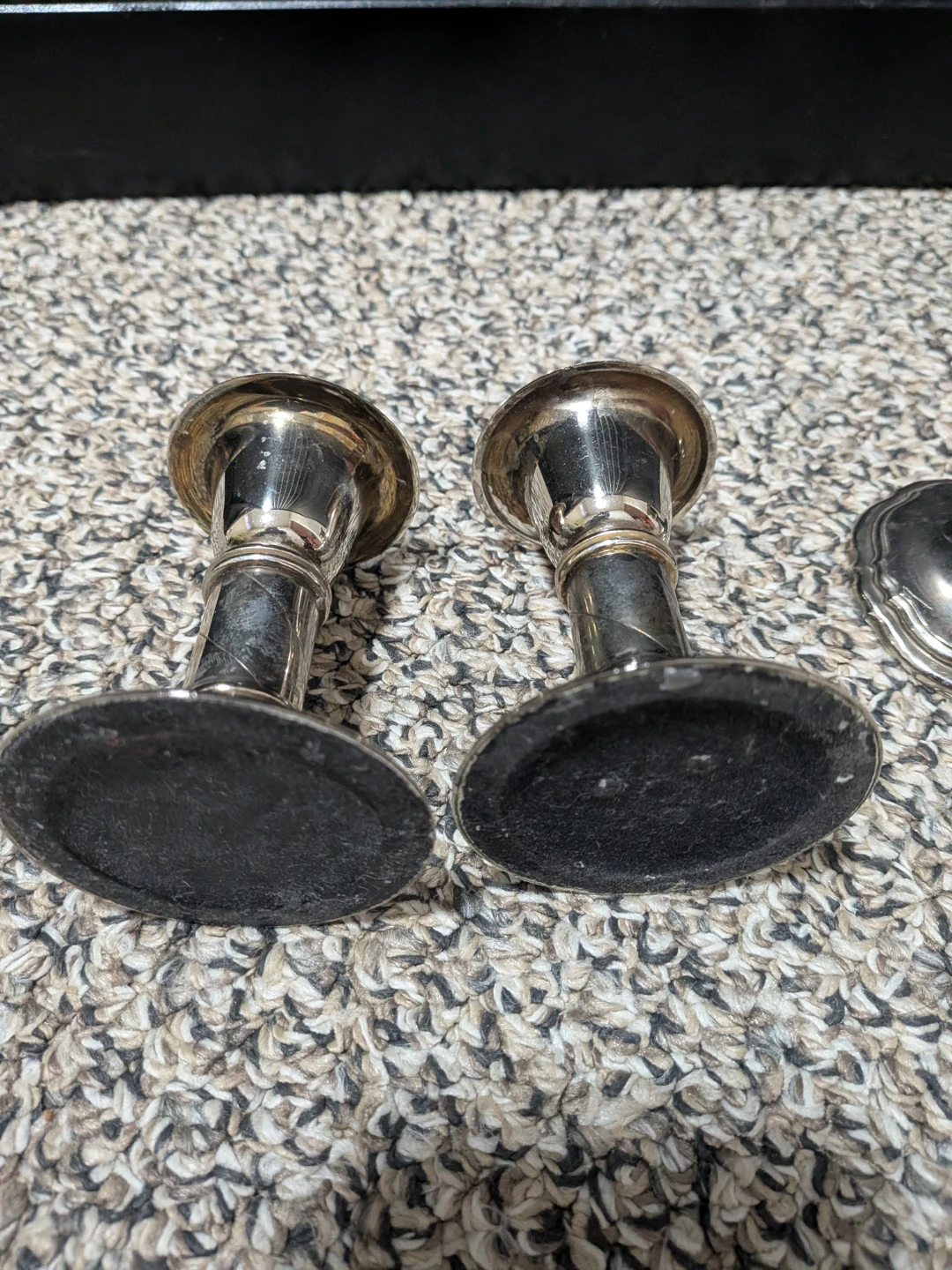 Vintage Silver plated candle holders, set of 4 - photo 3