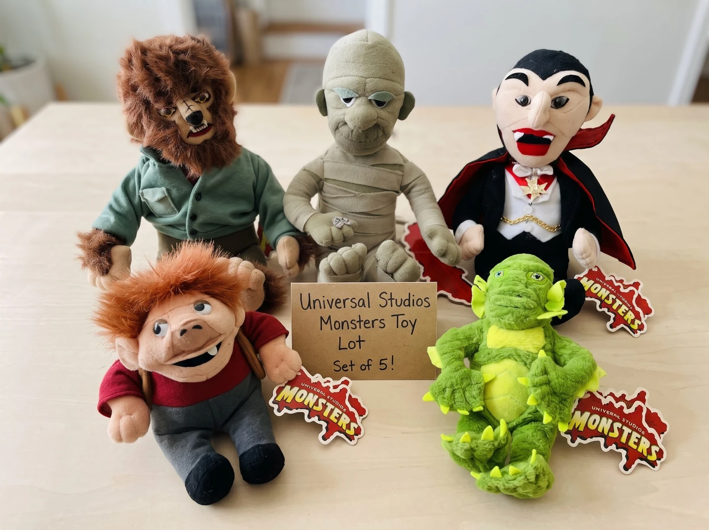 Universal Studios Monsters Plush Toy Set of 5