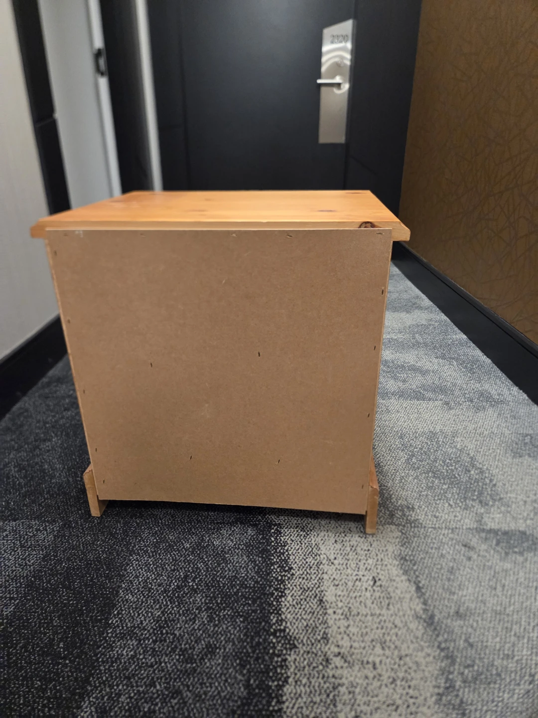 Wooden two-drawer nightstand - photo 5