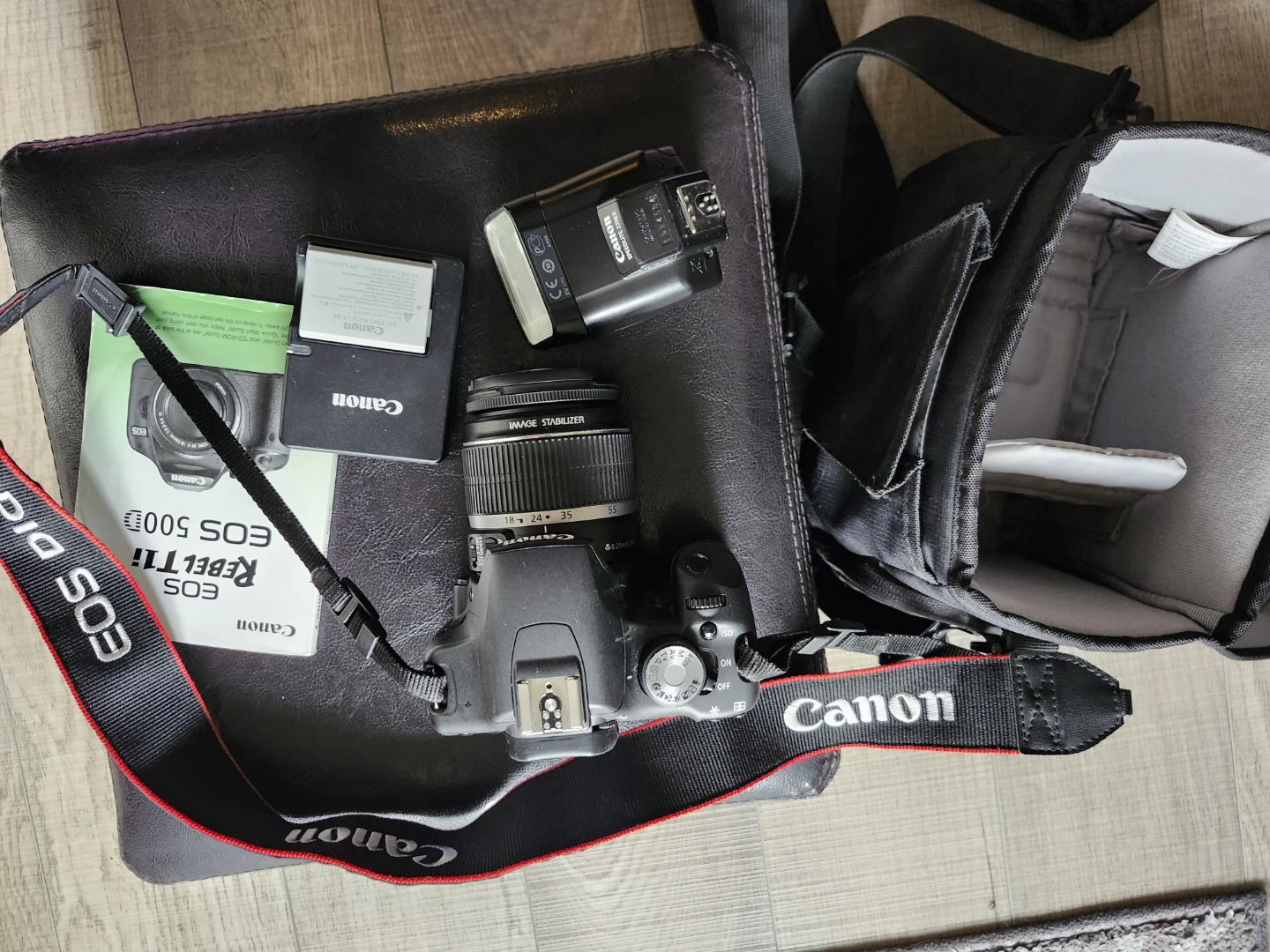 canon rebel t1i eos 500d camera + bag
