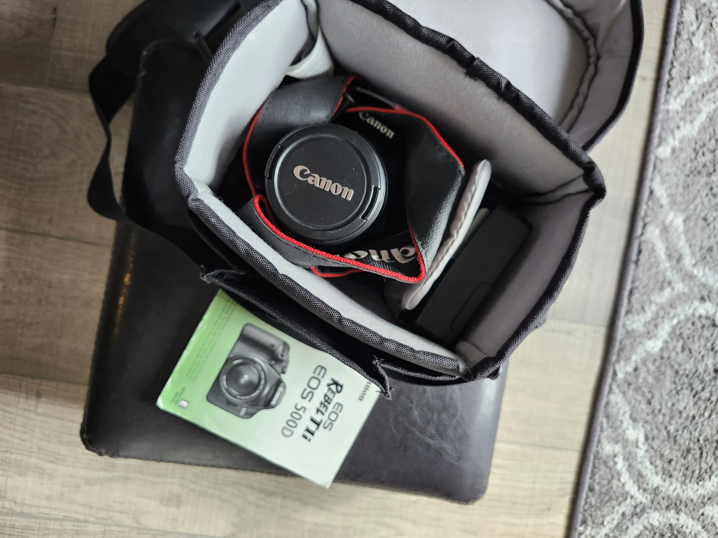 canon rebel t1i eos 500d camera + bag - photo 2