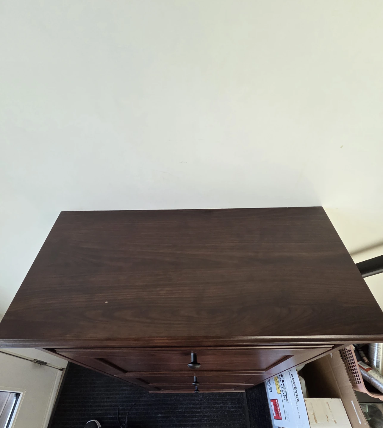 Dark Wood Shoe Cabinet for wall - photo 4
