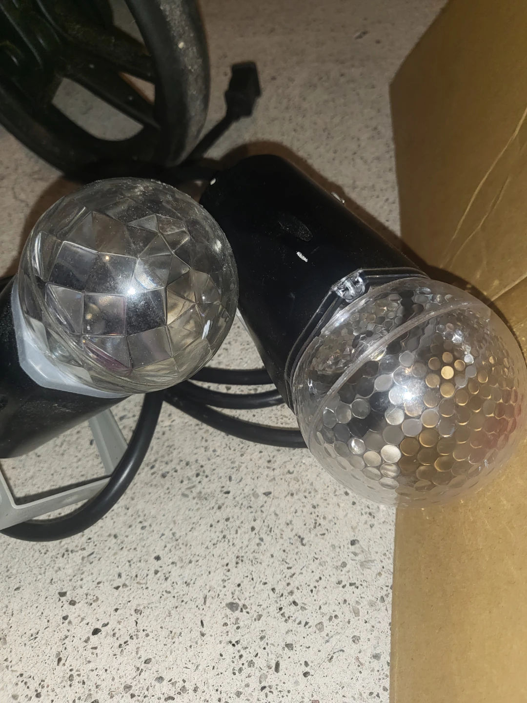 Set of Two Rotating Disco Ball Lights