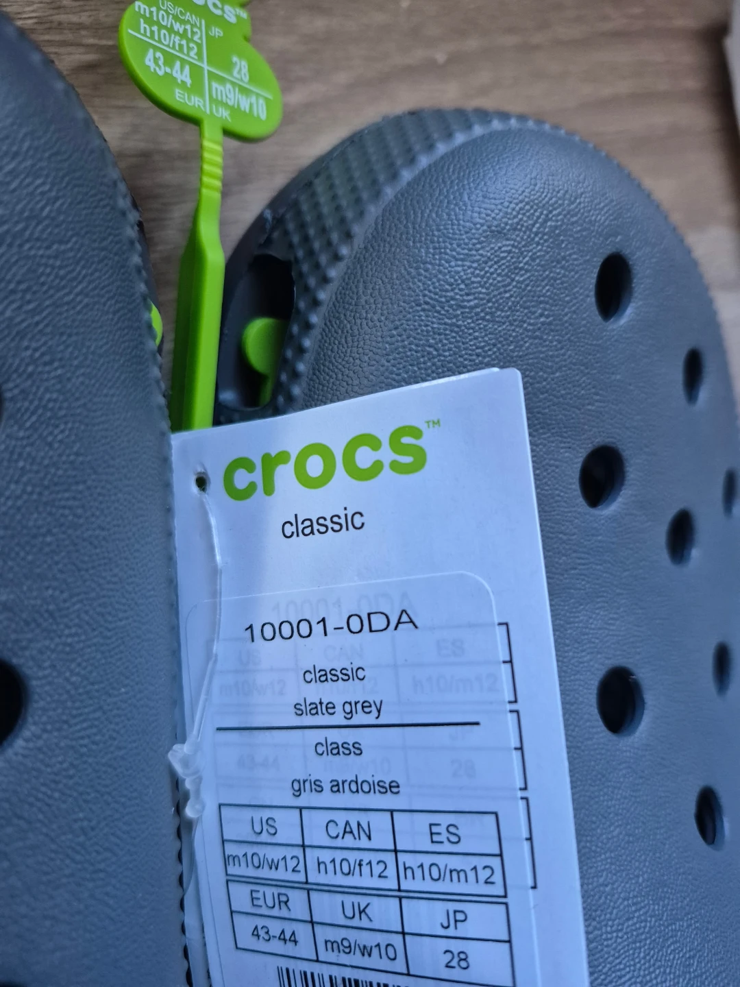 Brand New Crocs Classic Slate Grey size Men's 10 / Women's 12 - photo 3