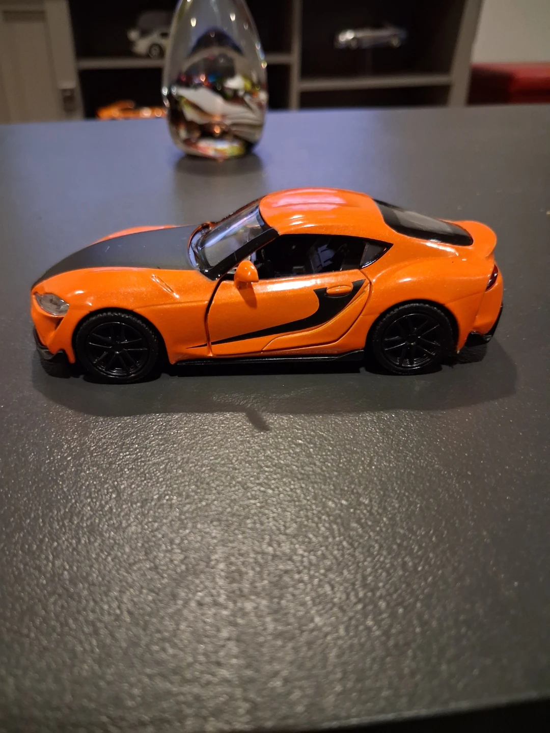 1/43 Toyota GR Supra Orange Diecast Car
