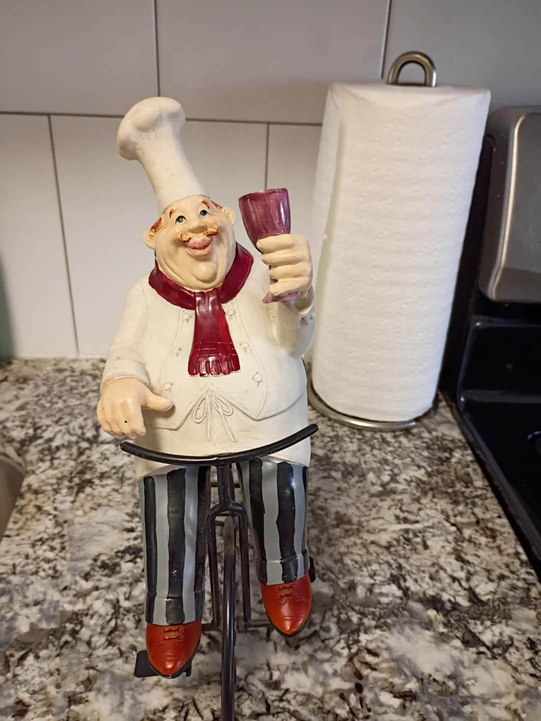 Decorative Chef Wine Bottle Holder - photo 2