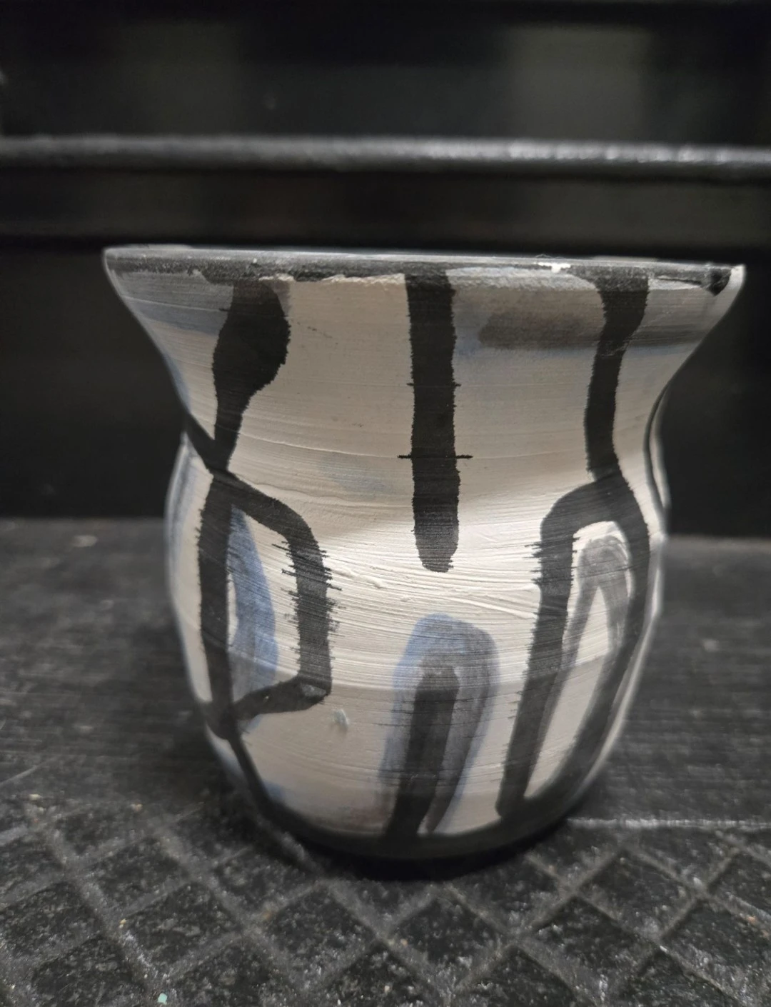 Handmade Abstract Ceramic Planter Studio Pottery Vase