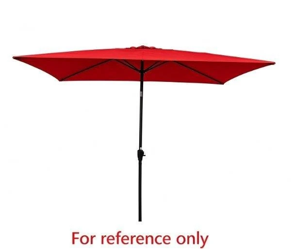Red Rectangular Patio Umbrella