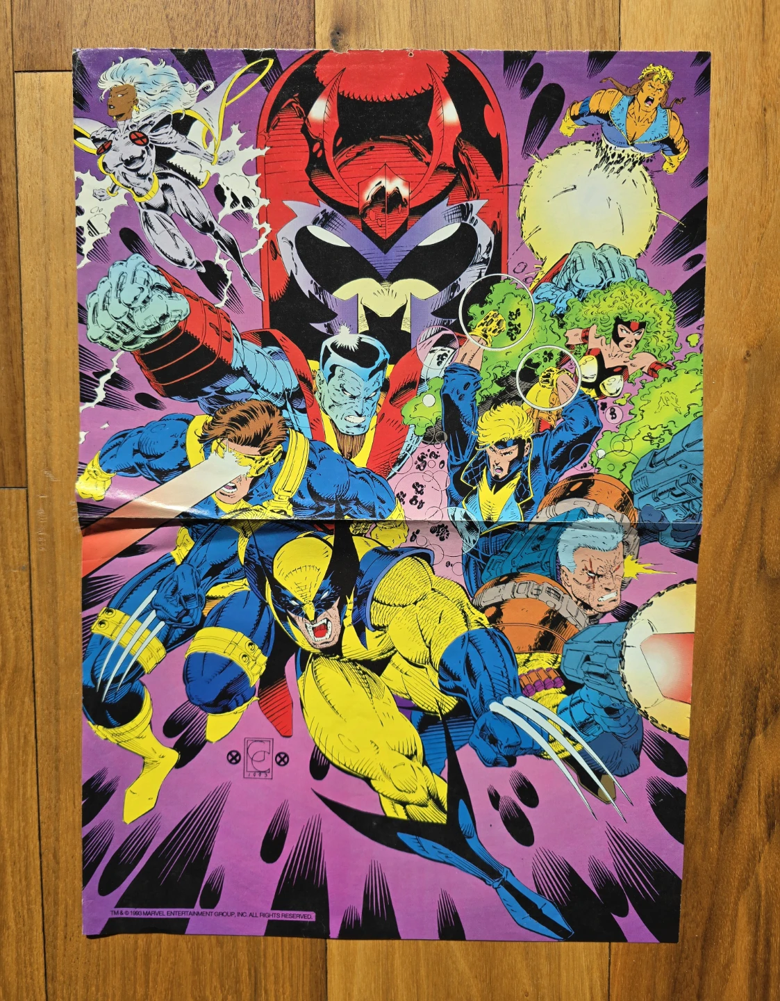 1993 Vintage Marvel X-Men Poster - photo 2