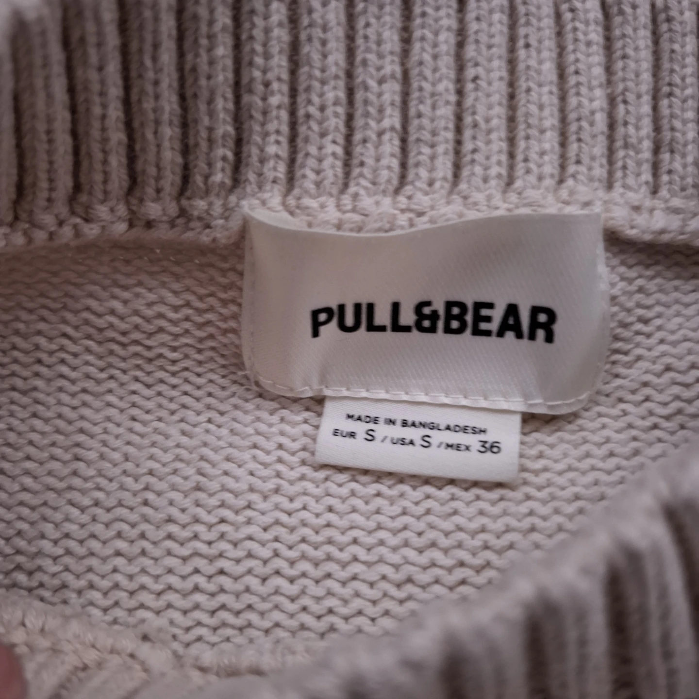 Pull&Bear Knit Crewneck Beige Sweater - photo 4