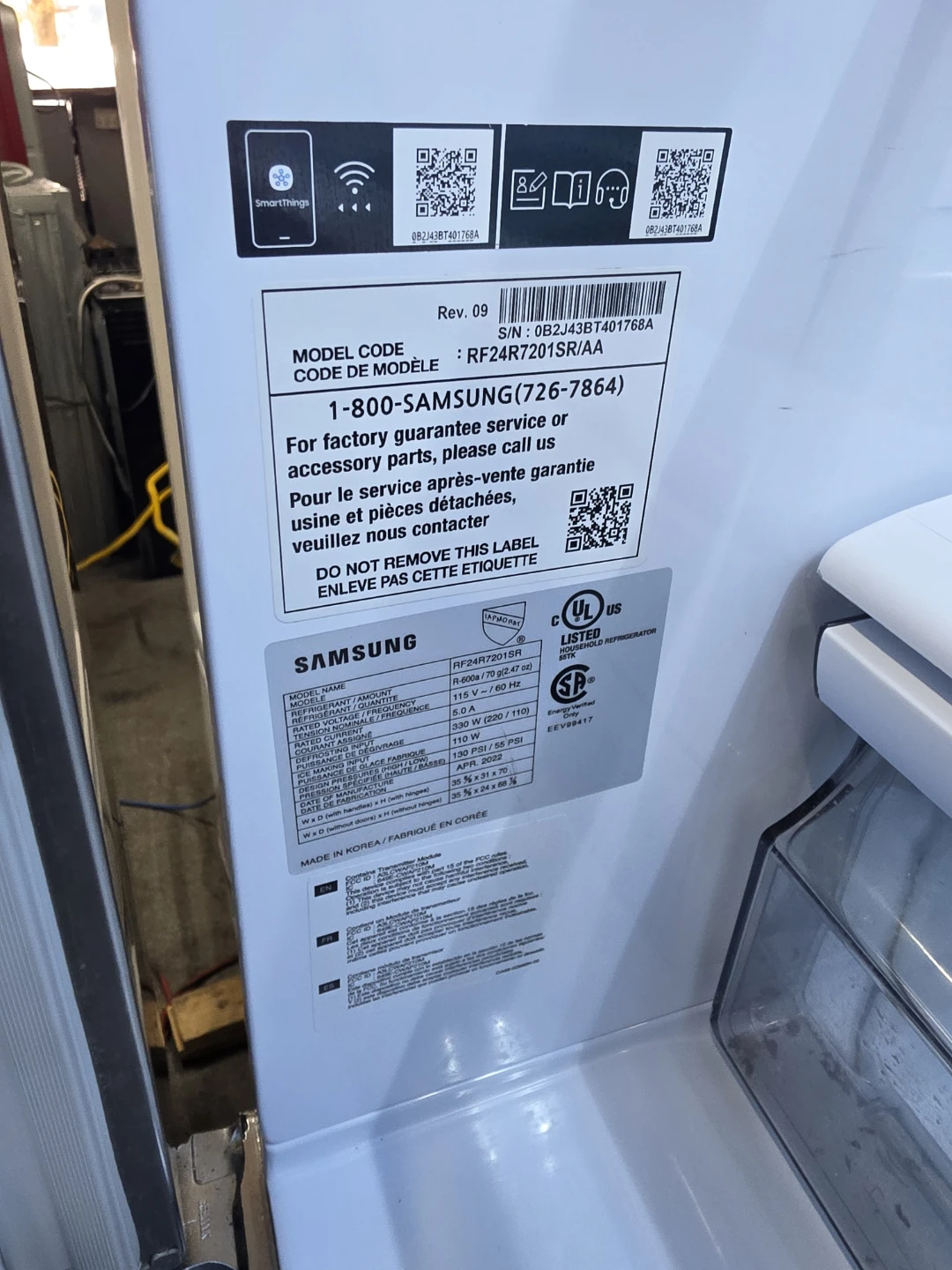 Samsung 36in  counter depth refrigerator RF24R7201SR/AA - photo 4