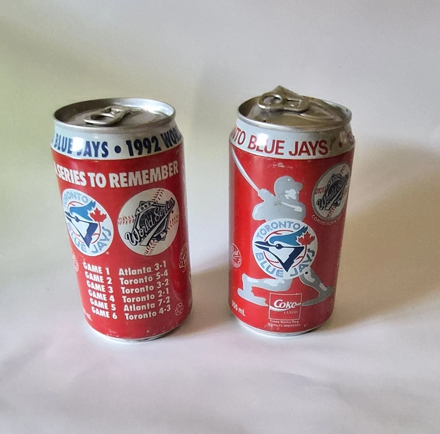 1992 World Series Coke Cans