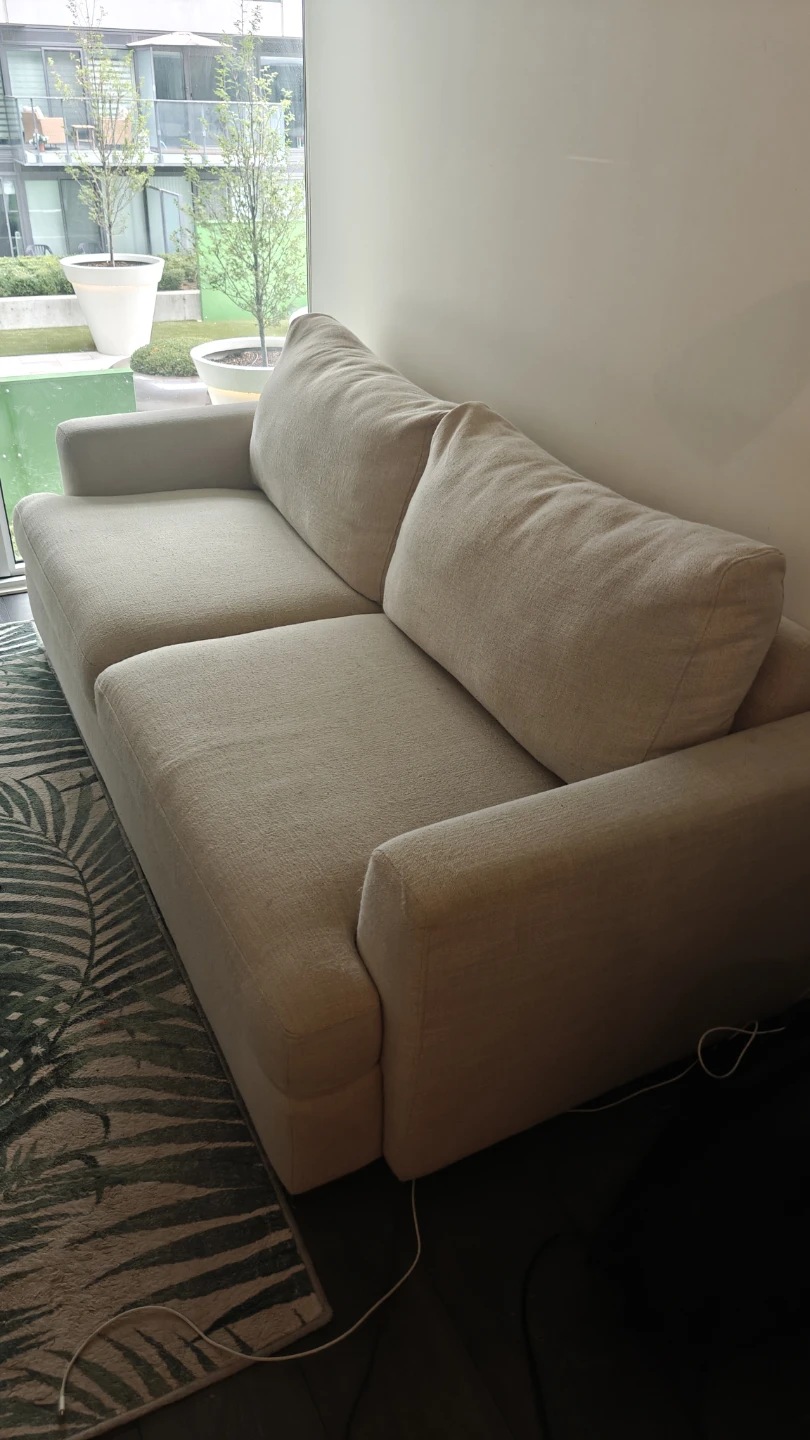 Beige Storage Sofa