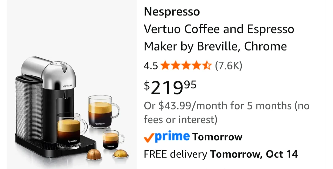 Nespresso Vertuo Coffee and Espresso Maker by Breville - photo 2