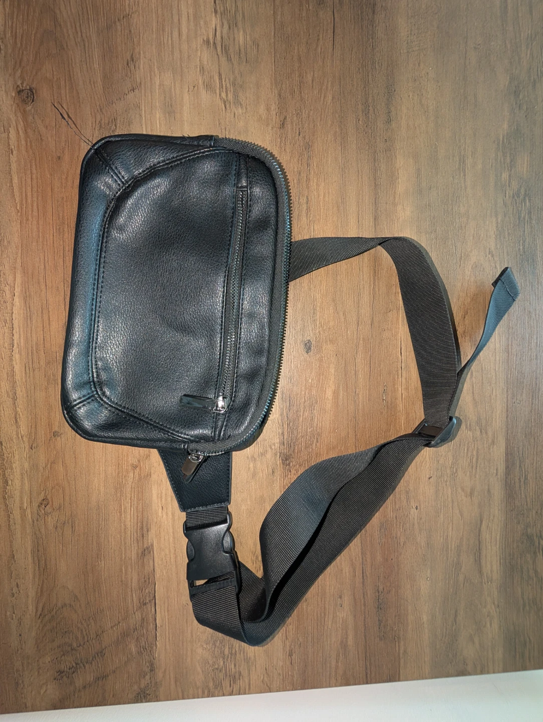 Black Crossbody Belt Bag