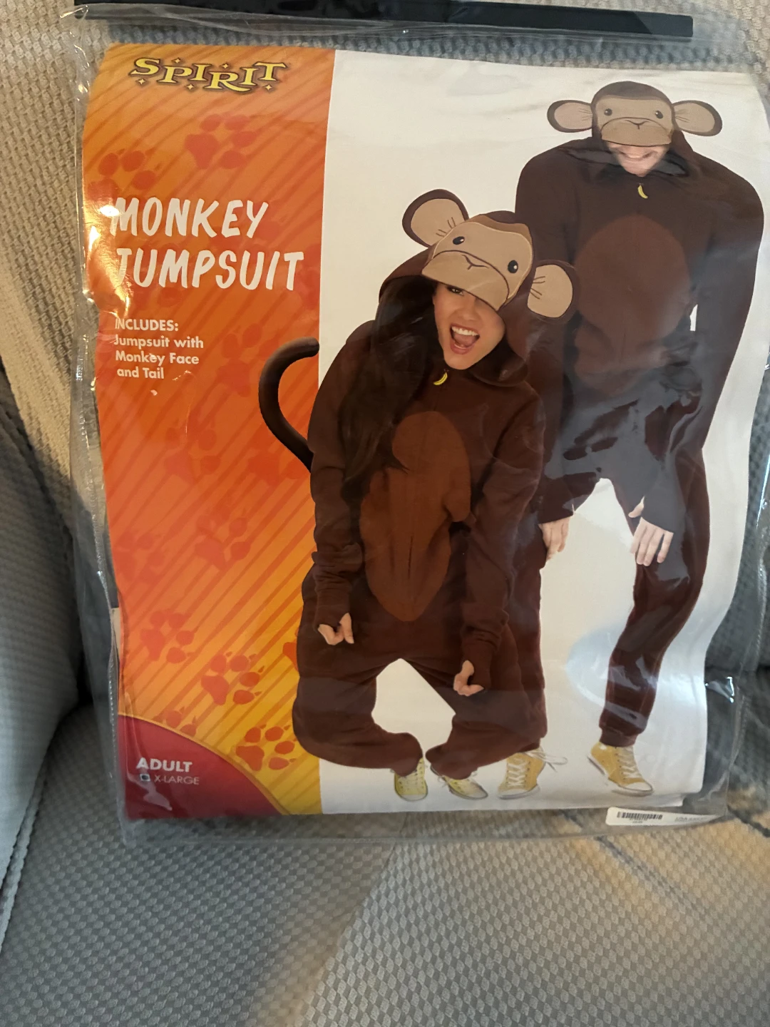 Spirit Monkey Jumpsuit Adult X-Large