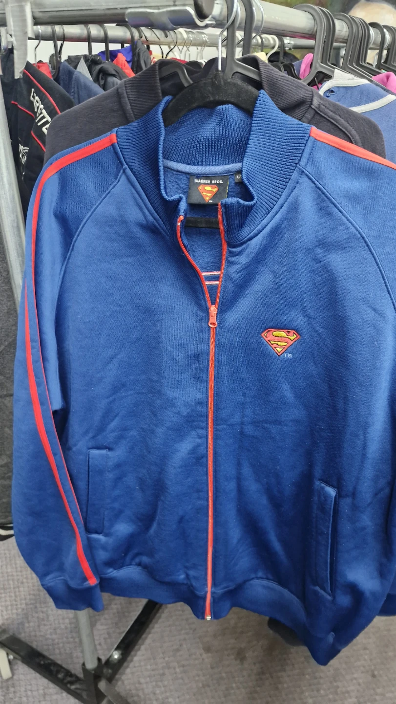 2002 Warner Bros. Superman Track Jacket size L