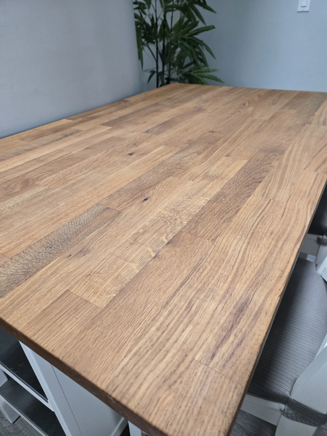 Ikea stenstorp kitchen island with real butcher block w 2 stools - photo 2