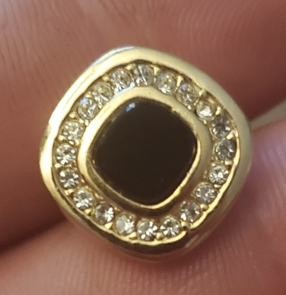 Christian Dior Vintage Gold Tone Stud Earrings - photo 2