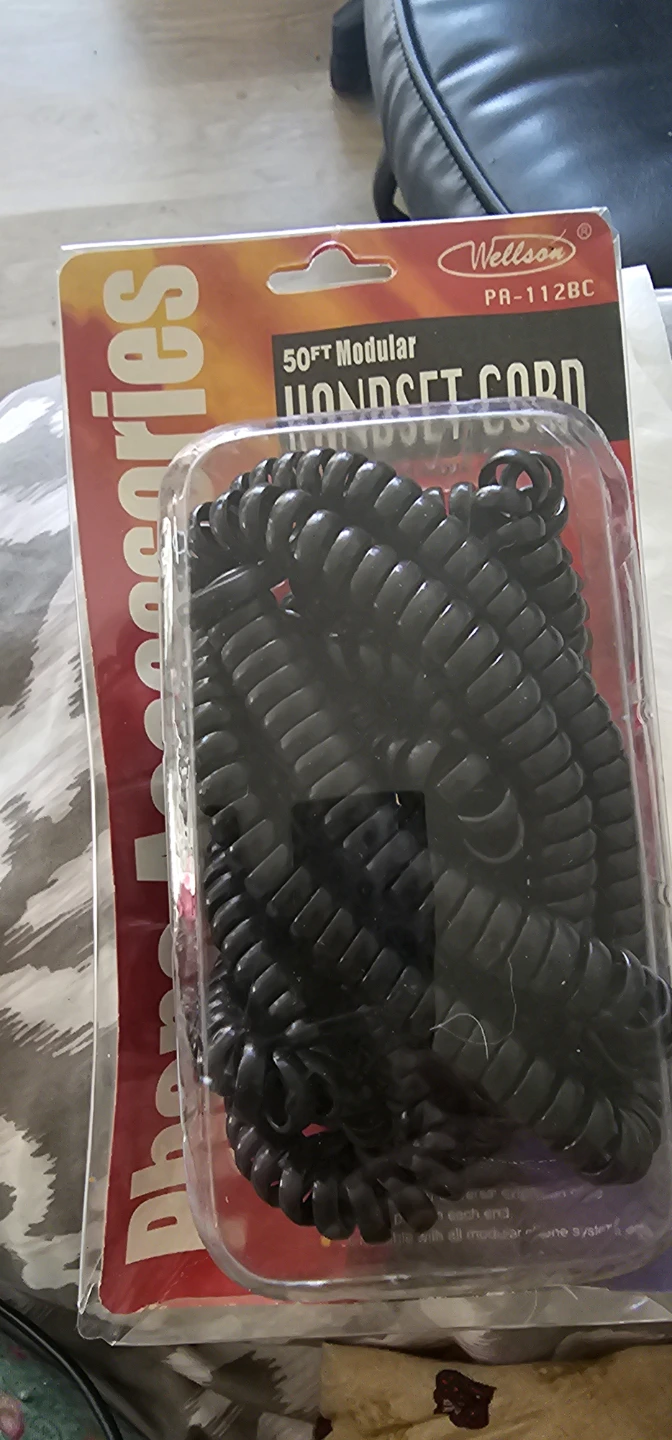 Wellson 50ft Modular Handset Cord