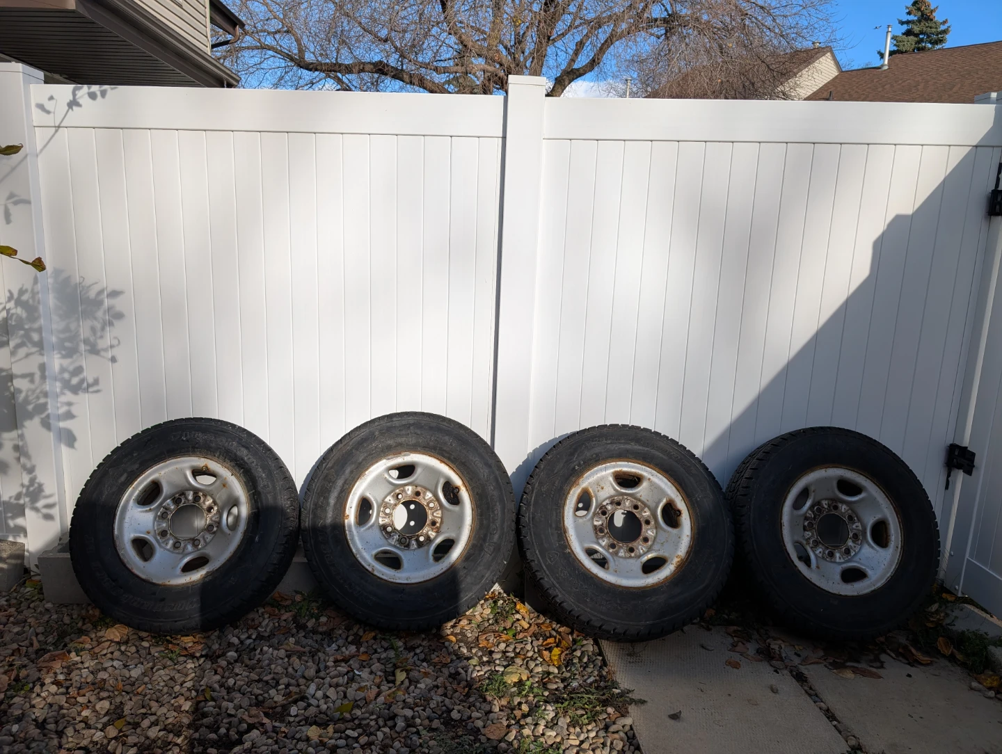Set of 4 Winterforce LT Tires with Steel Rims