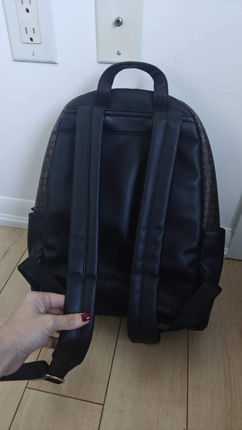 Guess Brown Monogram Backpack - photo 2