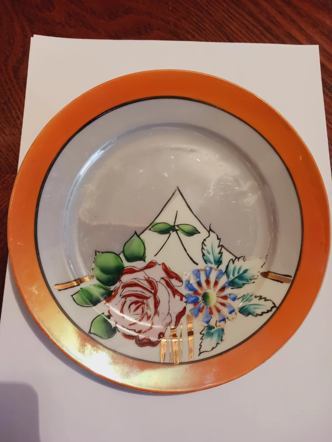 Beautiful Vintage Japanese Handpainted Plate