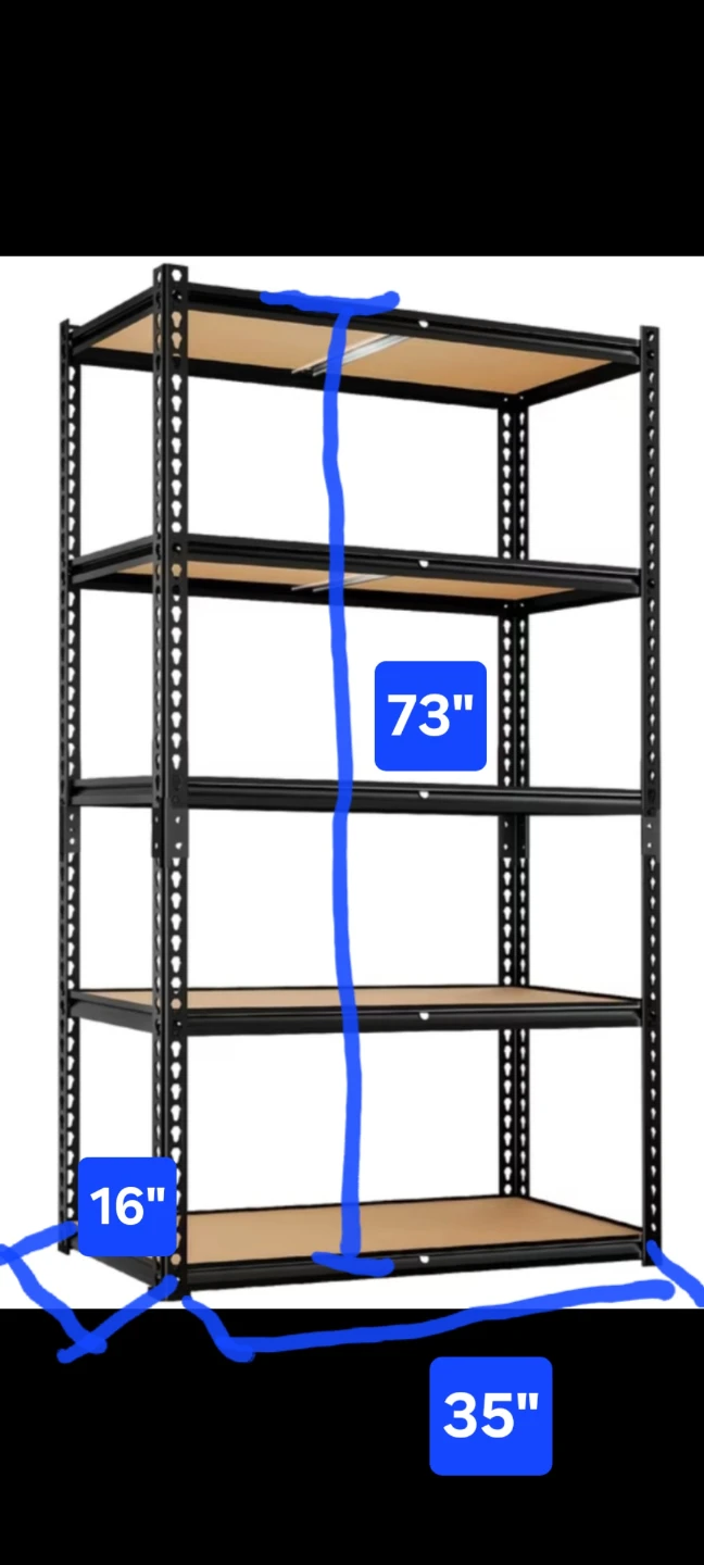 Brand new. 5-Tier Adjustable Storage Shelving Unit