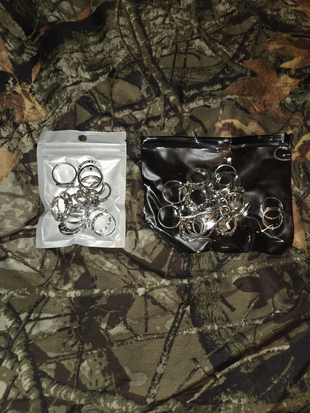 26-Piece Vintage Silver Goth Ring Set - photo 3
