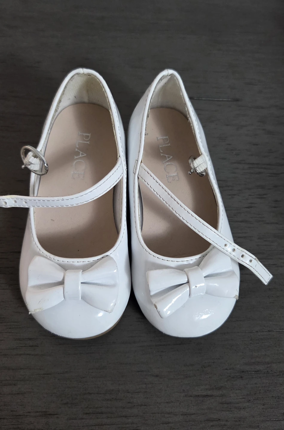 The Children's Place White Bow Dress Shoes