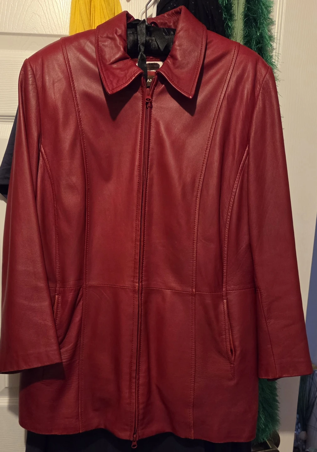 Danier Red Leather Jacket