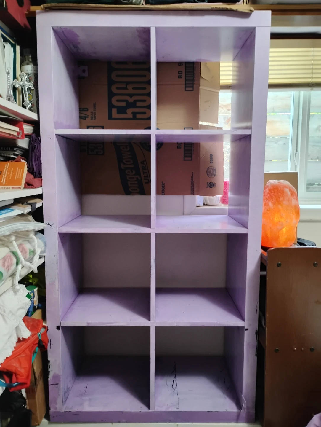 8-Cube Storage Shelf in Light Purple