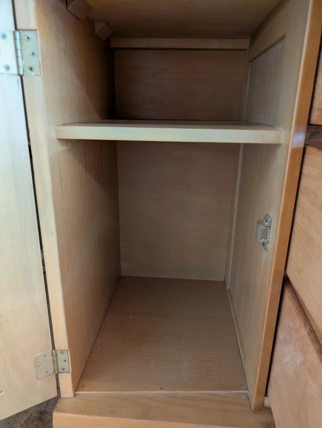 Wooden Hutch with Sliding Glass Doors - photo 4