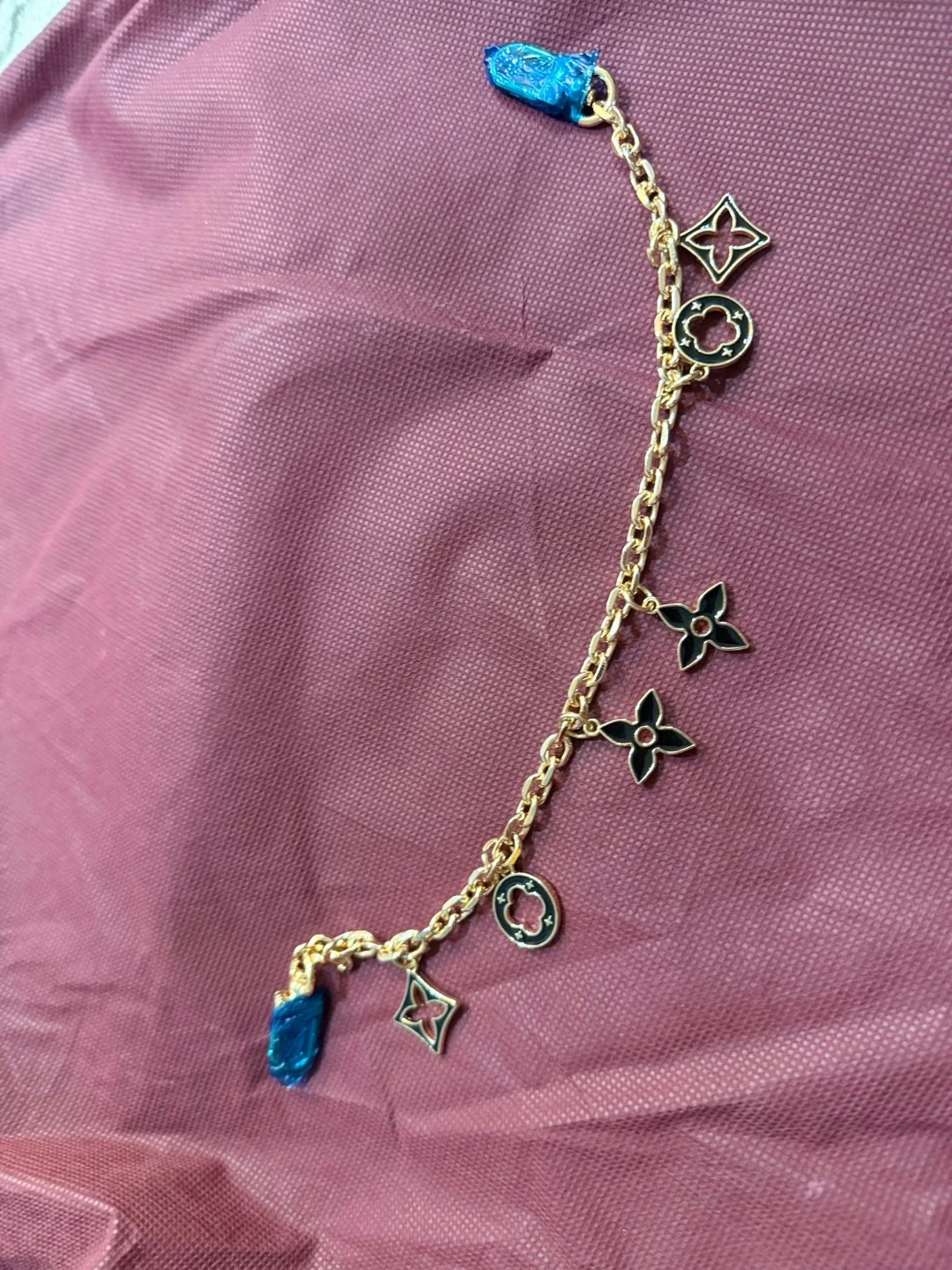 LV Monogram Flower Bag Charm